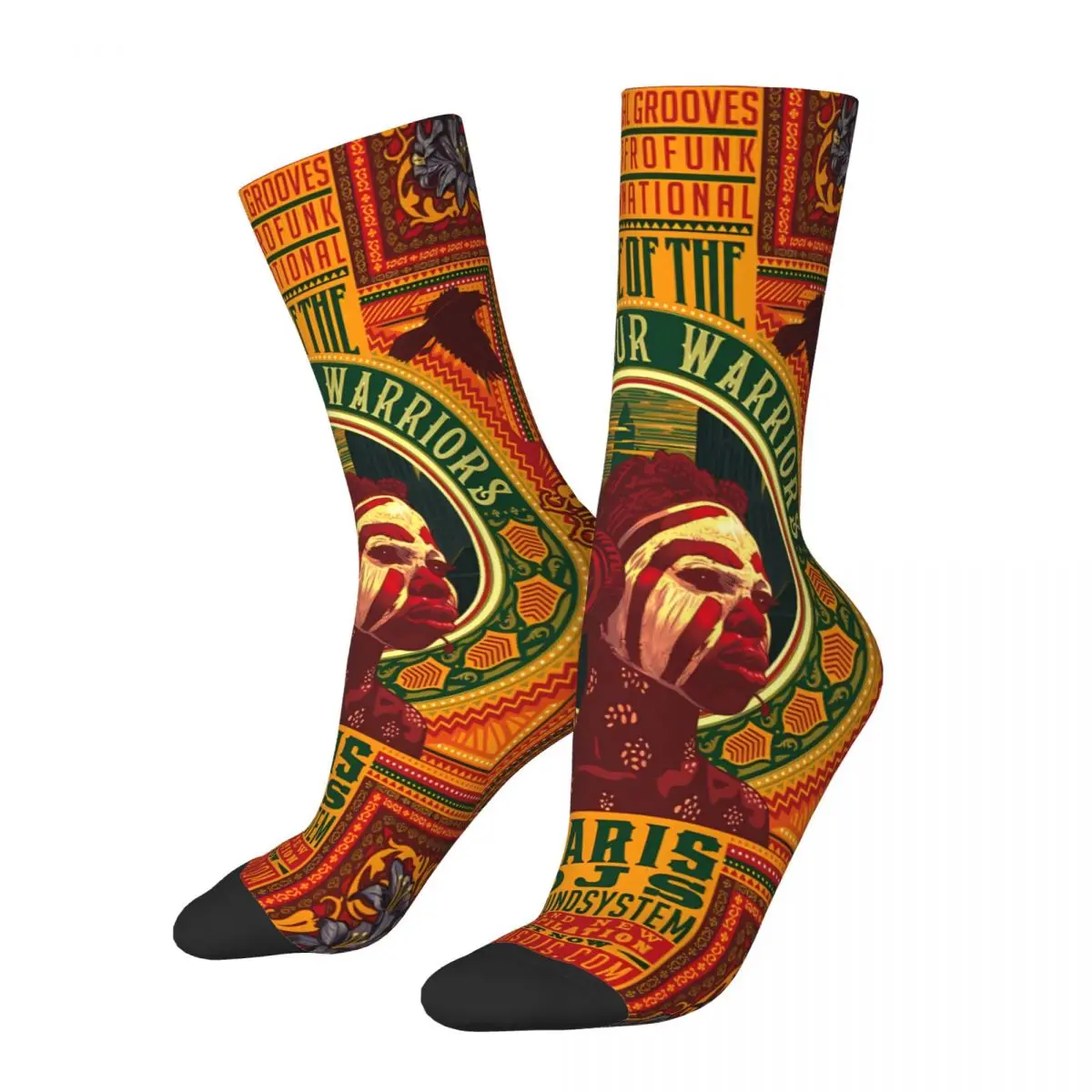 Artistic Features Sock Printed Man Polyester