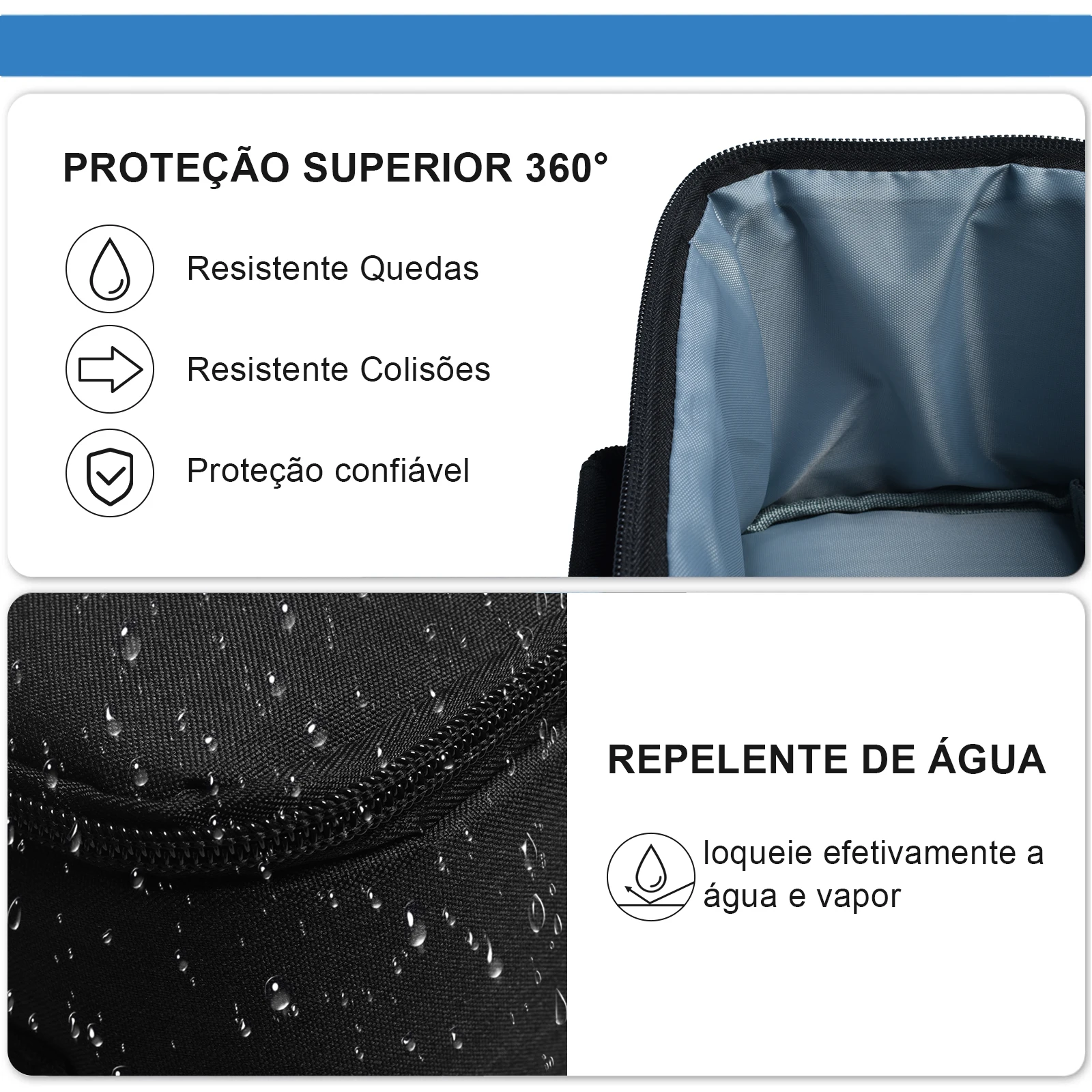 Salange-Étui de rangement pour budgétaire de voyage, sac de transport pour Samsung, protecteur FreKouZipper, sacs de transport pour budgétaire,