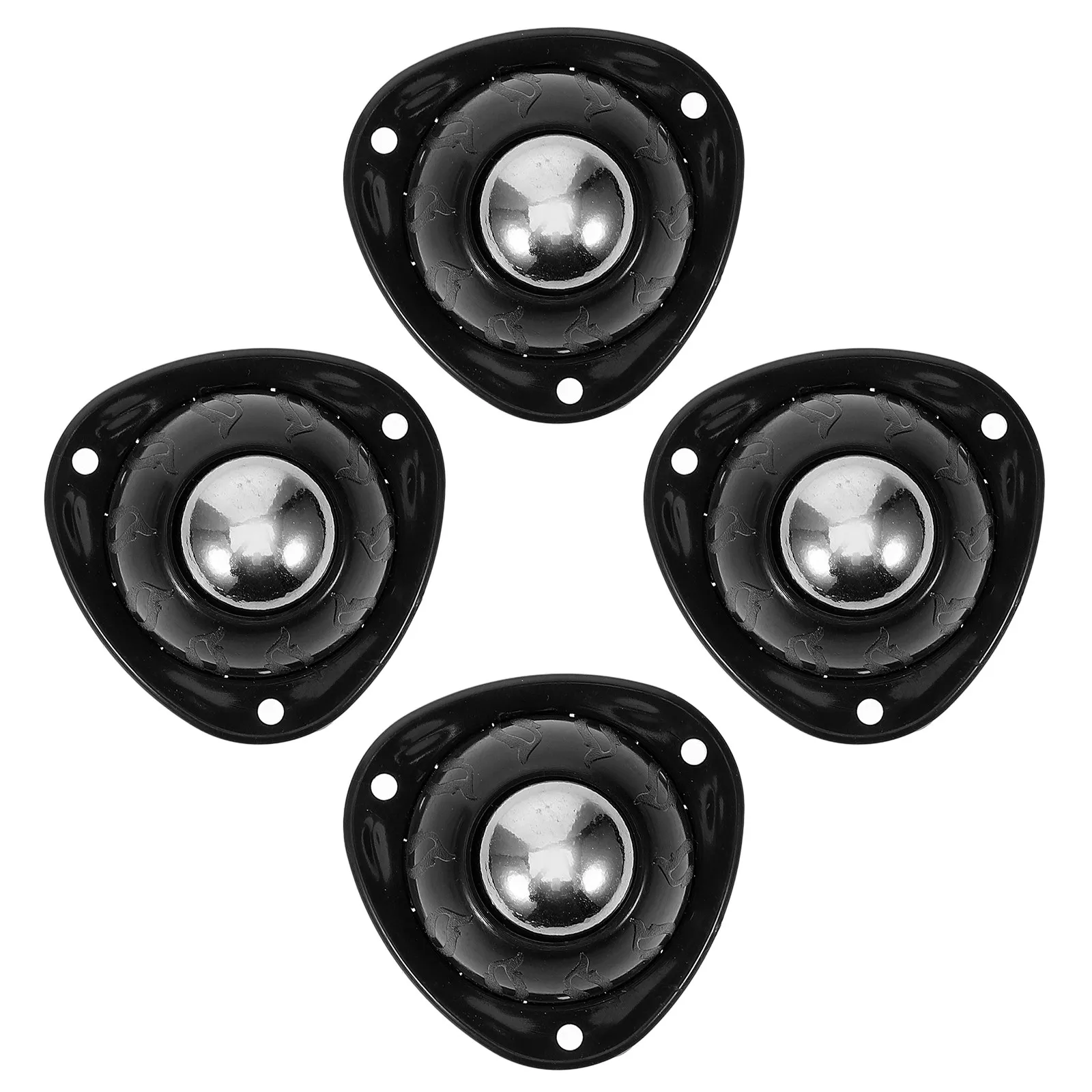 4Pcs Adhesive Swivel Caster Wheels Small Sturdy Smooth Rolling Pulley for Furniture Storage Box Tool Box Cabinet Moving
