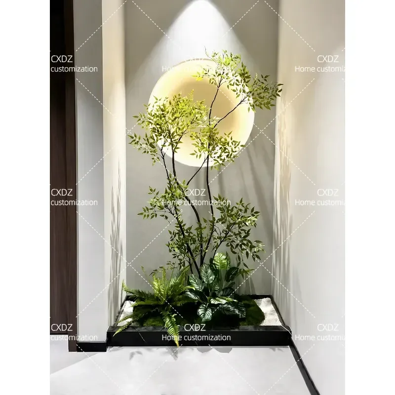 Simulation plant landscaping indoor balcony entrance decoration courtyard landscape arrangement tropical bionic plant potted