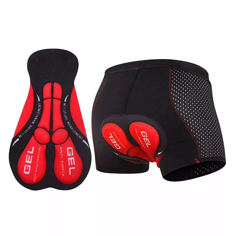 Men\'s Breathable Cycling Shorts Cycling Underwear 5D Gel Pad Shockproof Bicycle Underpant Road Bike Underwear Man Shorts