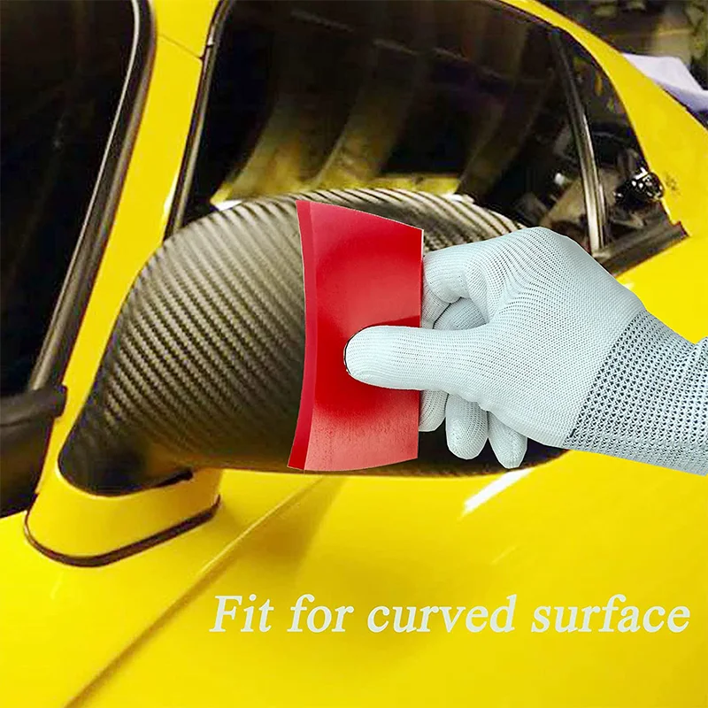 2Pcs Rubber Tinting Squeegee Blade Car Vinyl Installation Applicator Small Flexible Squeegee for Auto Window Tint Glass Film