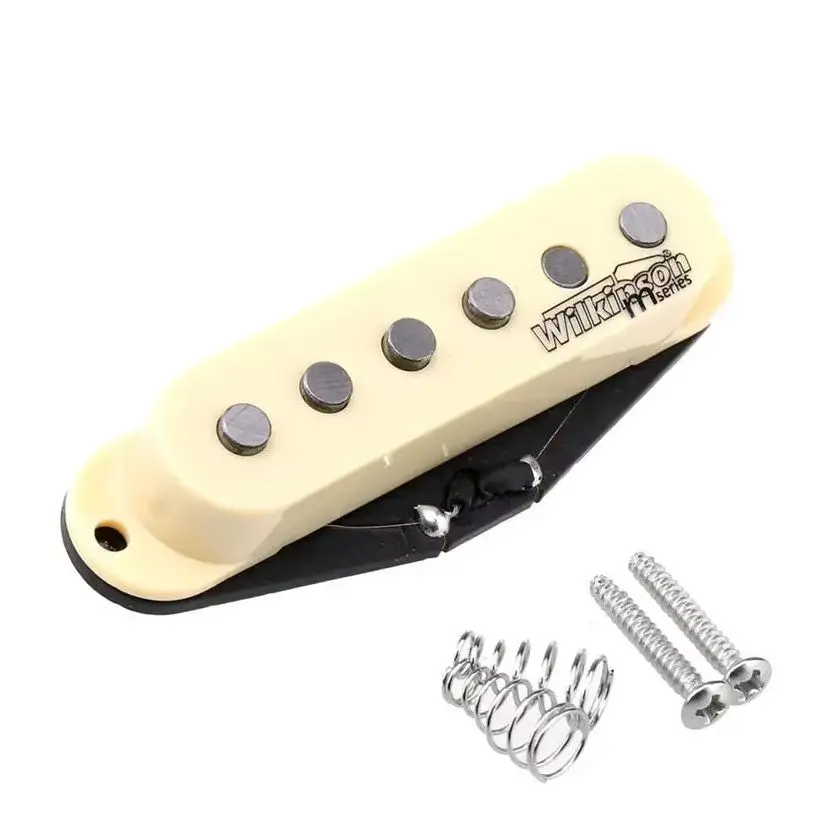 

Wilkinson Cream Vintage Tone Alnico 5 Single Coil Pickup Set For Str/at ST Guitar