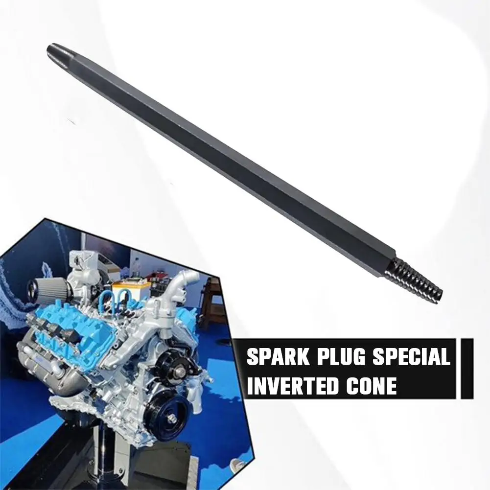 

Broken Spark Plug Remover Tool, Heavy Duty Reverse Cone Extractor for Engine Cylinders, Universal Car Spark Plug Removal Kit