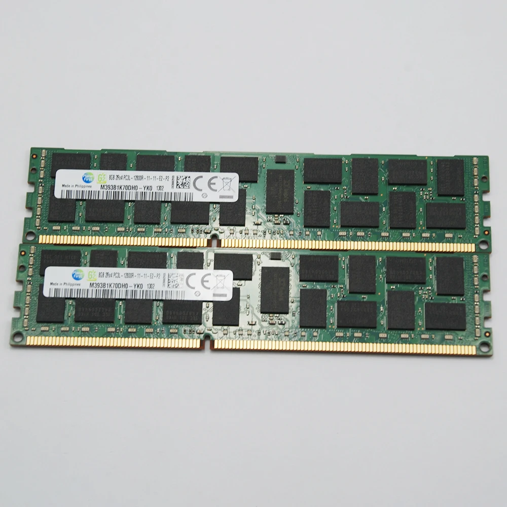 Memoria RAM para Samsung, 8GB, 8G, 2RX4, PC3L-12800R, 1600, DDR3L, M393B1K70DH0-YK0, 1 unidad