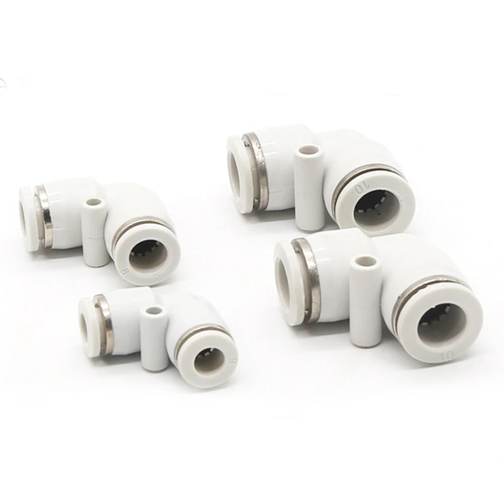 PV Pneumatic Quick Connector Trachea Hose Quick Connector Plastic White Connector Air Compressor Accessories 4 6 8 10 12 14 16mm