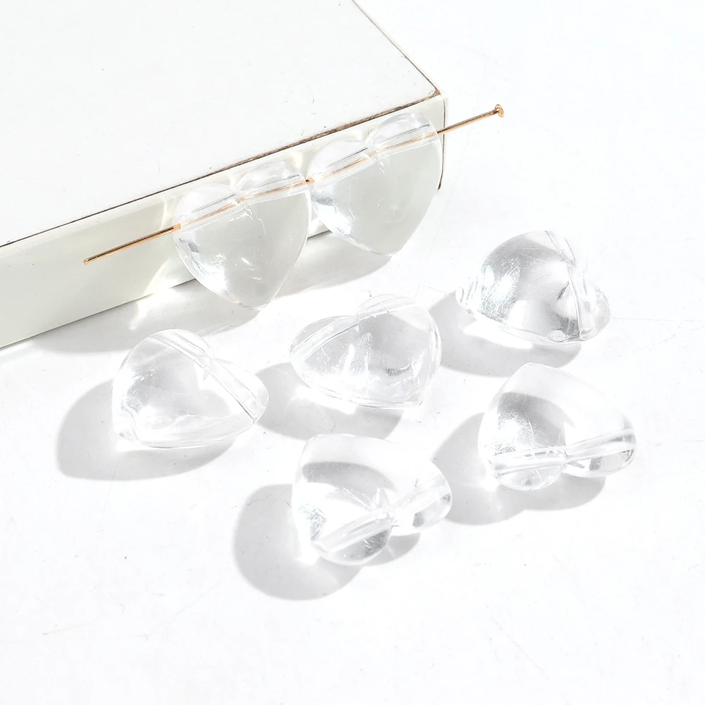 15 stks/partij Marmering Kleurrijke Acryl Hart Perzik Kralen Leuke Liefde Losse Spacer Bead DIY Armbanden Ketting Sieraden Accessoires