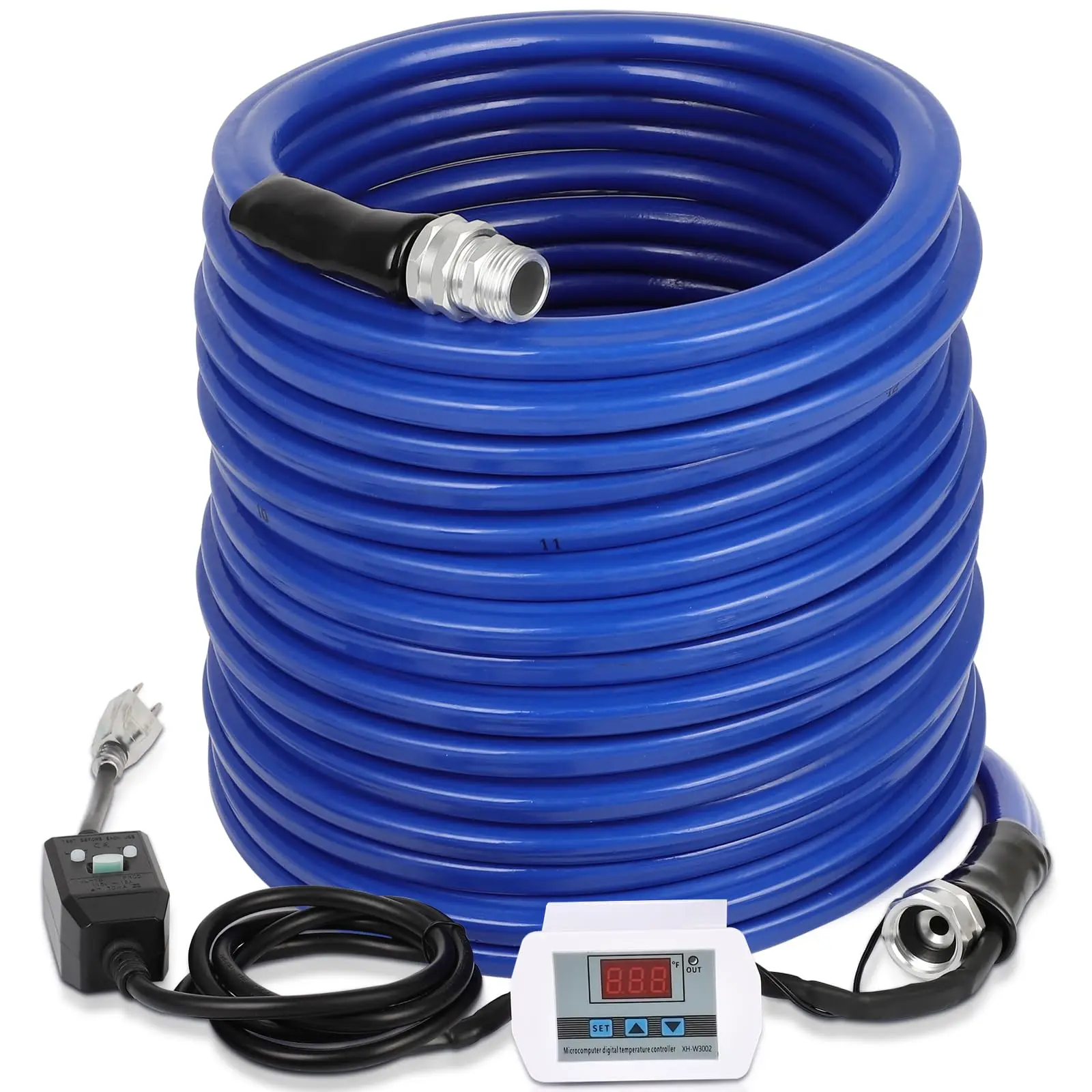 Heated Water Hose for RV, 50FT Electrically Heated Garden Hoses, -45 ℉ Freeze Protection Heated Water Hose