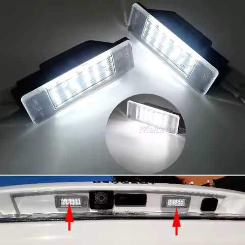 2x Car Rear 18 LED SMD License Number Plate Light Lamp 6000K For Peugeot 106 207 307 308 406 407 For CITROEN C3 C4 C5 C6 C8