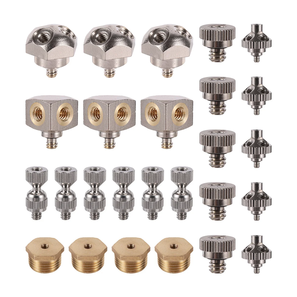 0.3mm Orifice Low Pressure Misting Nozzle 3/4/5-Site Atomizing Cooling Sprinkler Connector Garden Irrigation Atomization Fitting
