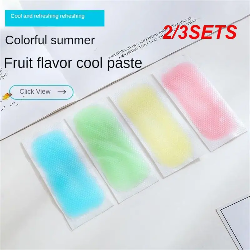 2/3SETS Cooling Effective Convenient Non-toxic Trending Easy-to-use Innovative Suitable For All Ages Cooling Gel Patch Summer