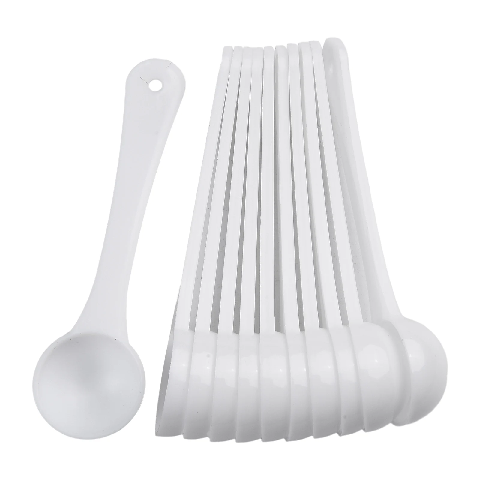 50/500pcs plastic spoons Measuring Spoon Food Gadgets Kitchen Milk Plastic Powder Practical Quantitative Seasoning 1g spoon sets