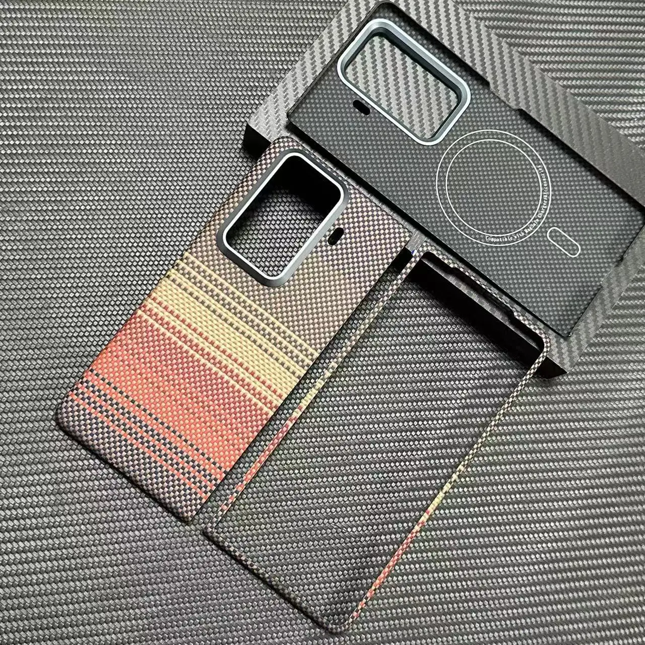 

Sunset Dusk honor magicVS3 Kevlar carbon fibre aramid fiber magic VS3 ultra-thin mobile phone protective case