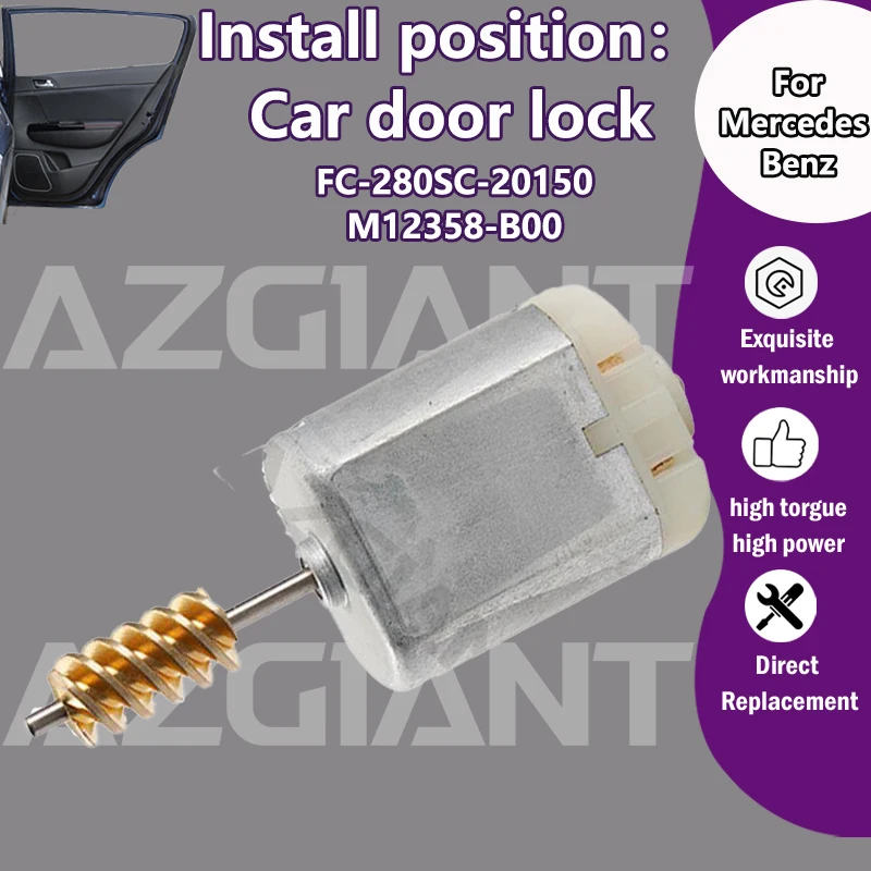 

M12358-B00 Car Door Lock Motor For Mercedes Benz B-Class Electric Drive W246 B180 W242/CLS-Class W218 CLS400/550 C/X218 CLS350