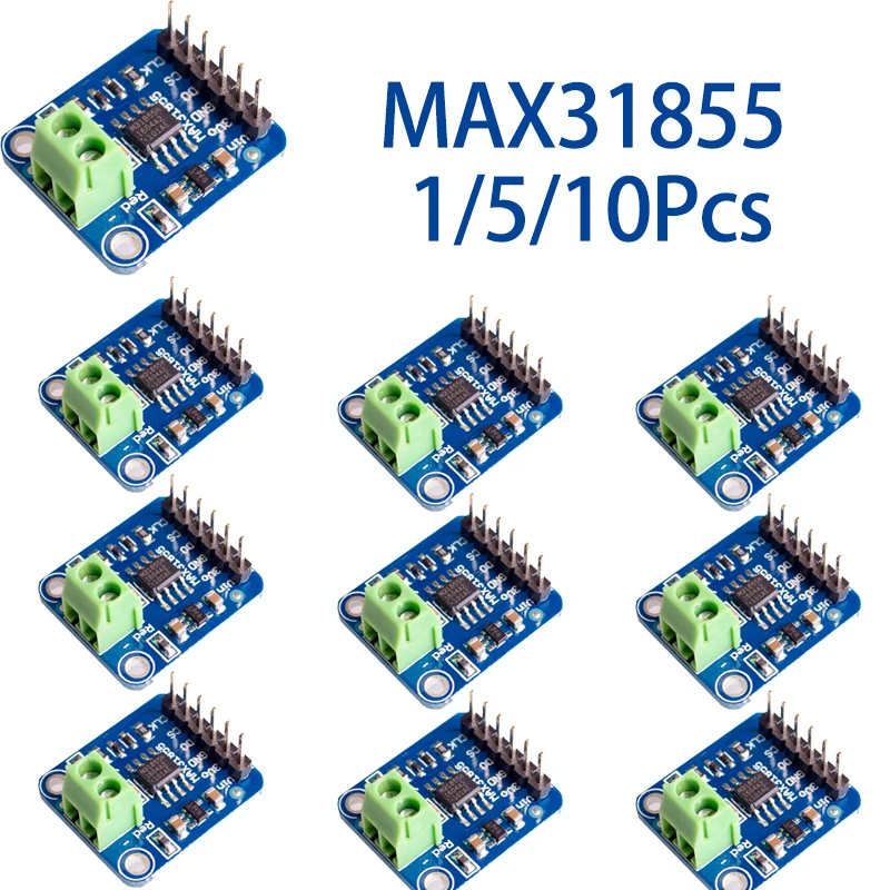 1/5/10Pcs Max31855 Type Thermocouple Temperature Detection Module Spi Digital Interface Direct Temperature Reading