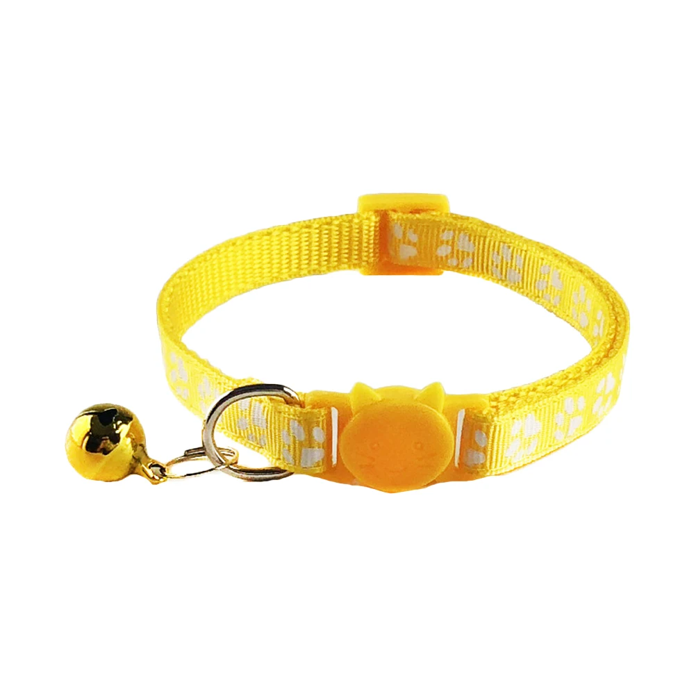 

5PCS Pet Bell Collar Fashion Cat Accessories Soft Comfortable Adjustable Safety Collars for Kitten Dog Supplies