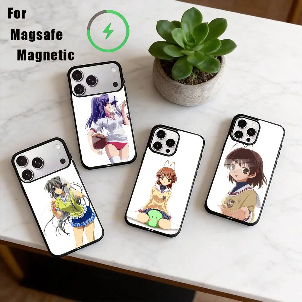 

C-Clannad Phone Case For iPhone17,16,15,14,13,12,11 Plus,Pro Magnetic with Magsafe Wireless Charging