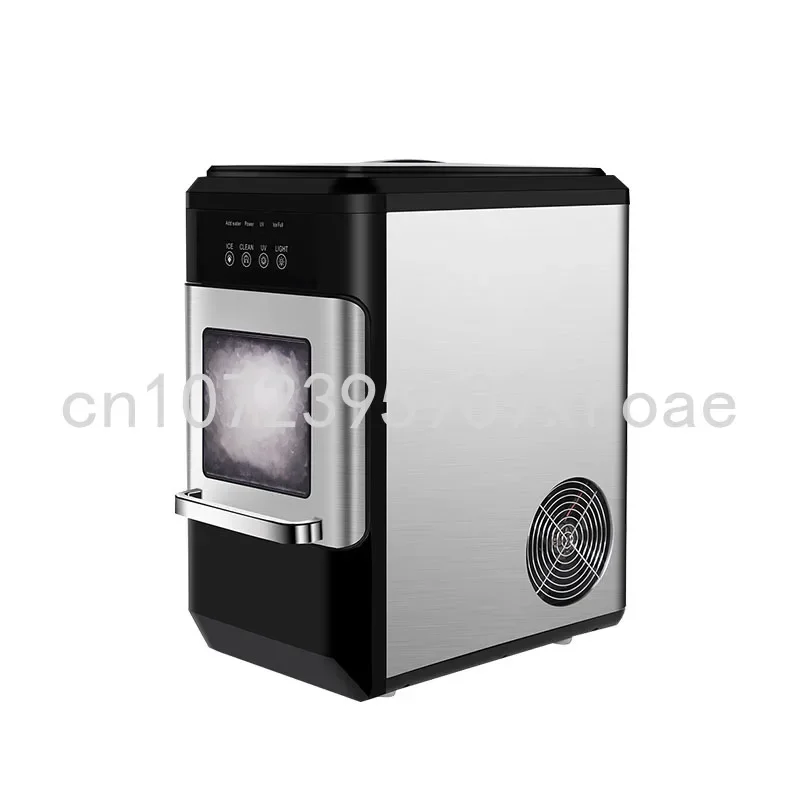 220V HICON Electric Ice Maker Ice Machine 30kg/24h Countertop with Auto Self-Cleaning Household Mini Ice Making Machine