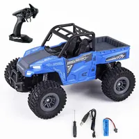 KYAMRC 1:18 RC Car with LED Light 2.4G 2WD 15KM/H High Speed Off-Road Climbing Remote Control Car birthday Toy Gifts for Kids