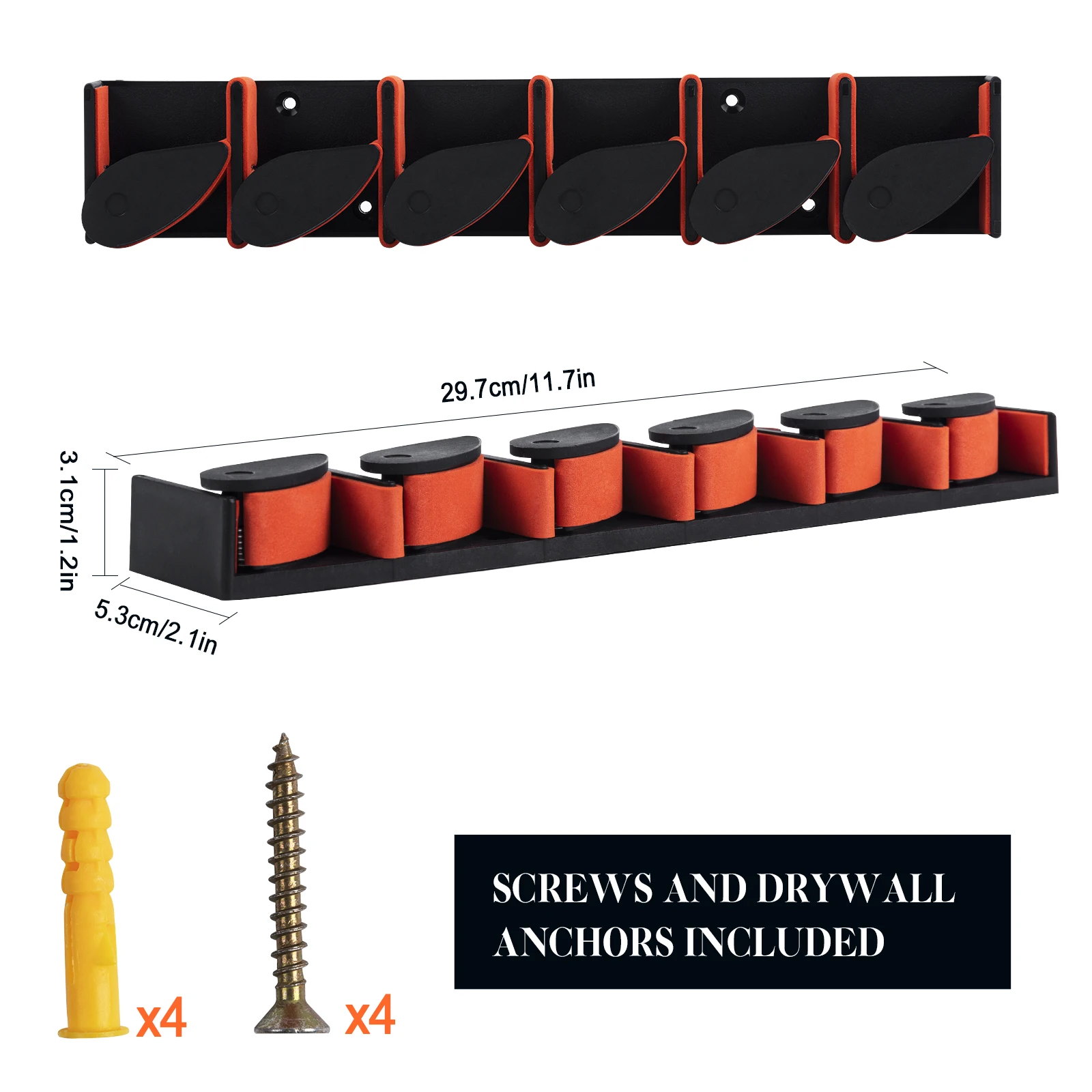 Настенный держатель для удочки Goture, вместимость, сверхмощная горизонтальная стойка для удочки, компактное экономия места для хранения удочек, катушек, 12 удочек