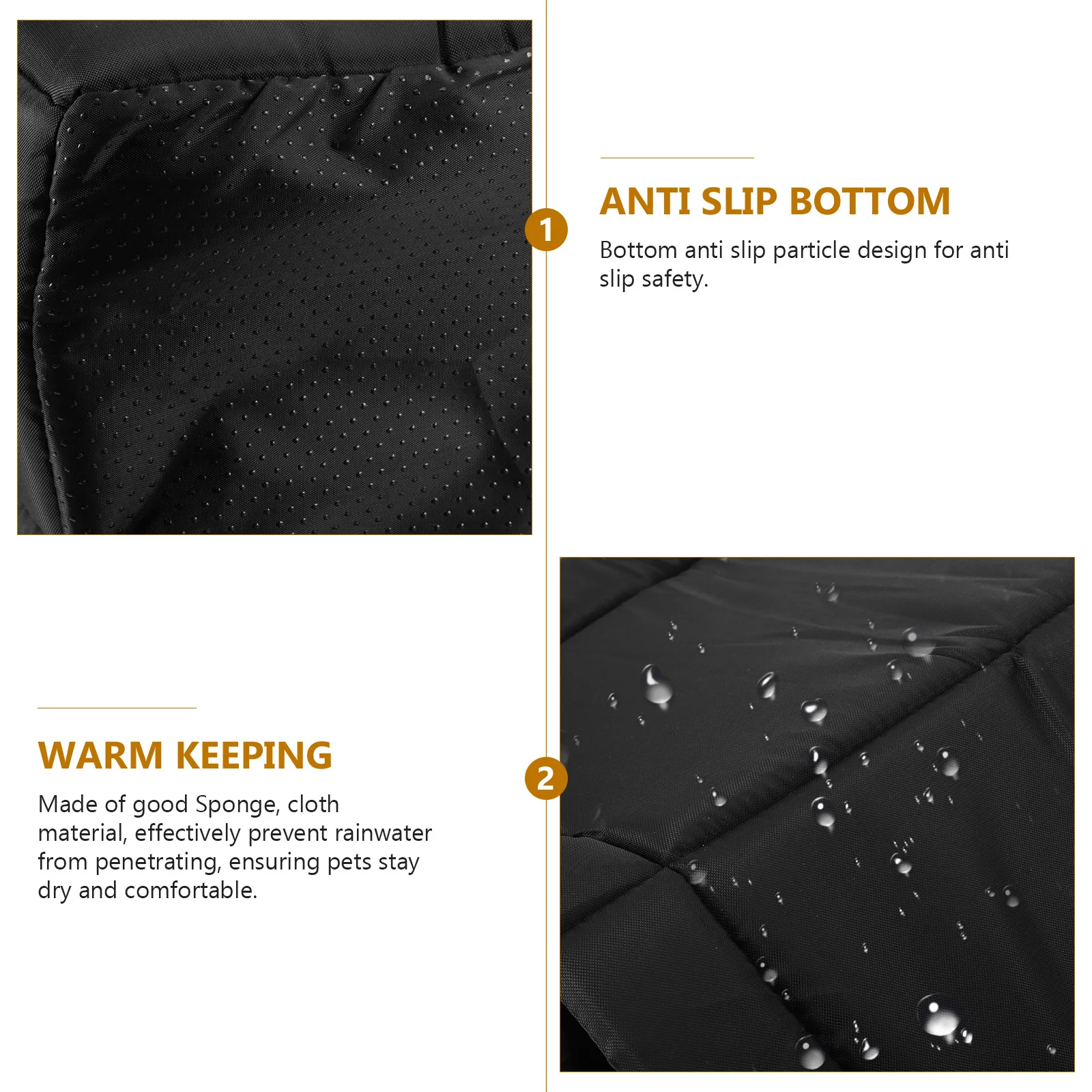 

Outdoor Pet House Waterproof Warm Keeping Large Spacious Dog Nest Outdoor Cat Shelter Weatherproof Shelter for Winter Garden