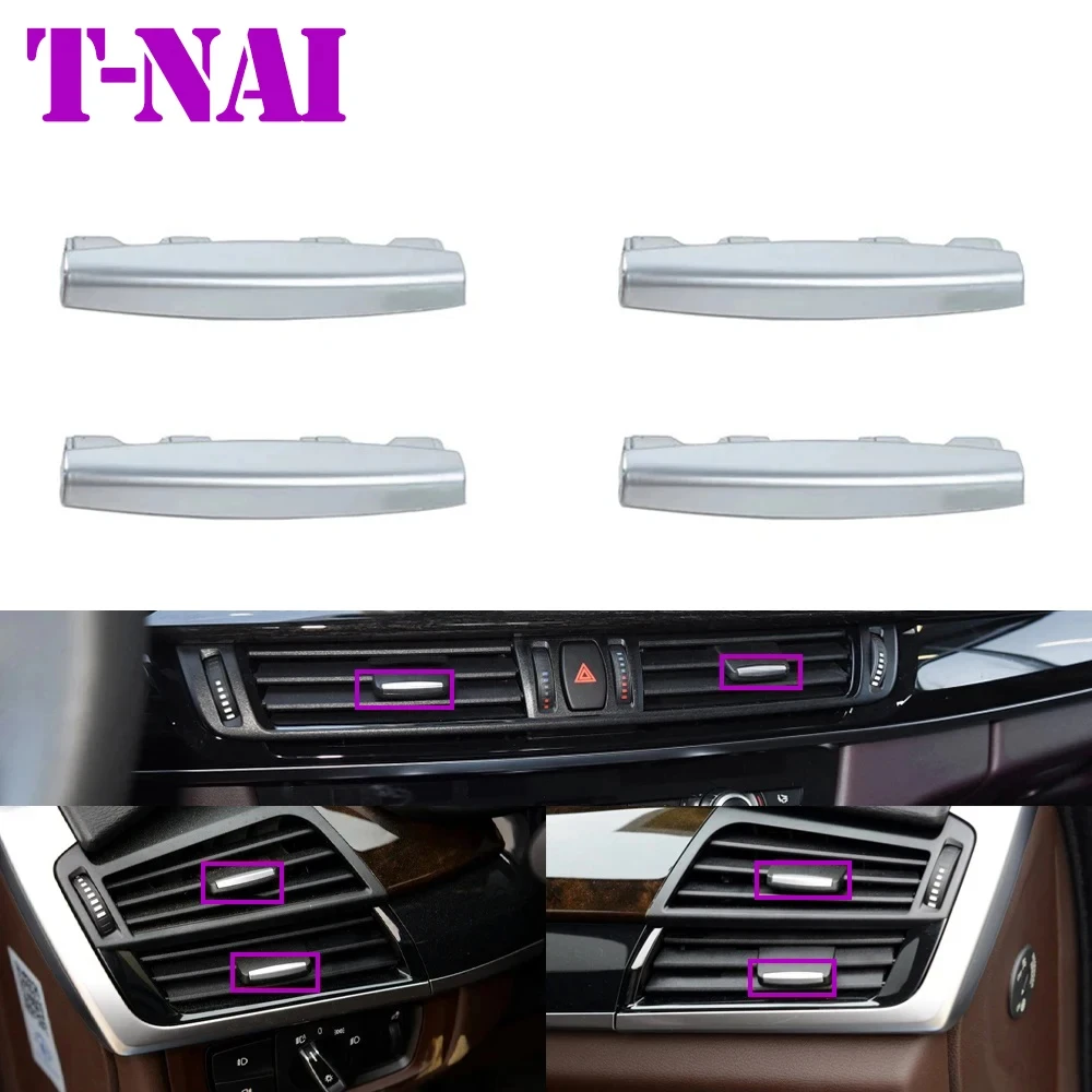 F15 F16 Car Front Air conditioning AC Vent Grille Tab Clip Outlet Slider Toggle Piece For BMW X5 X6 2014-2018 64229253115