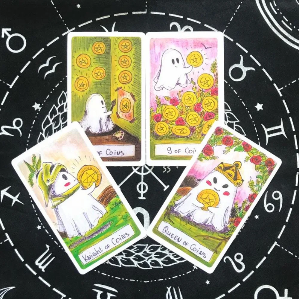 New Tarot Cute Ghost Tarot Card Fate Divination Family Party Paper Cards Game Tarot And A Variety Of Tarot Options