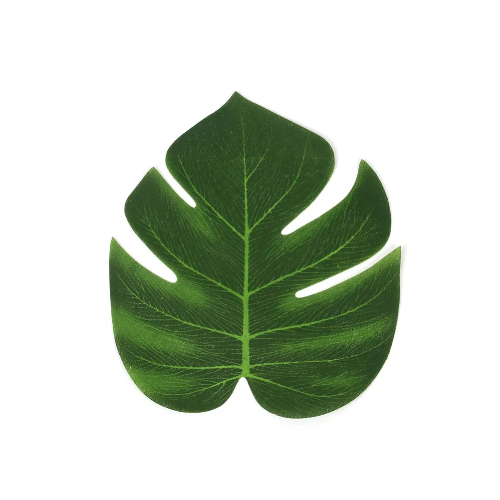 

48Pcs Hawaiian Theme Party Decor Set Realistic Monstera Leaves and Hibiscus Flowers for Tropical Party Atmosphere Balcony Home