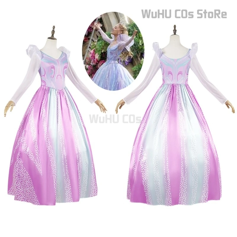 

Wicked Glinda Cosplay Costume Disfraz Woman Dress Fantasy Halloween Carnival Party Outfits Glinda Cosplay Wig