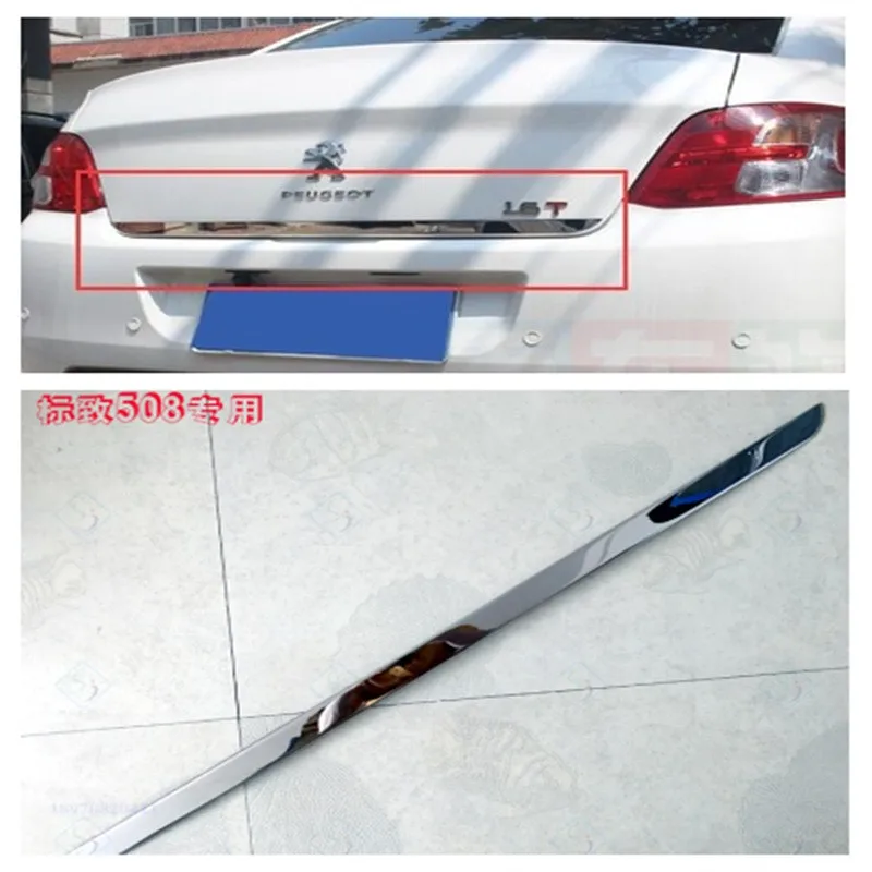 

Автомобильная наклейка, Стайлинг для Peugeot 508, задняя дверь багажника, задняя дверь, украшение, молдинговая полоса, автомобильные аксессуары