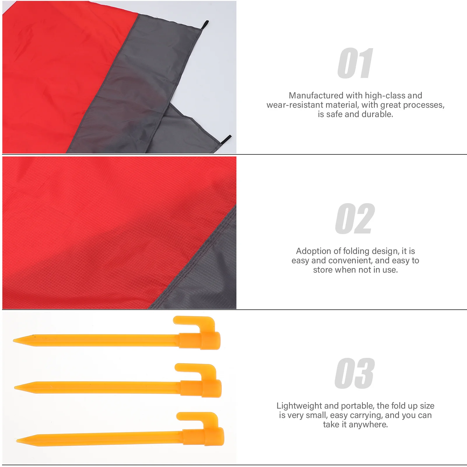 

Picnic Mat Foldable Cushion Camping Supply Beach Blanket Waterproof Nylon Wear-resist Portable Blankets
