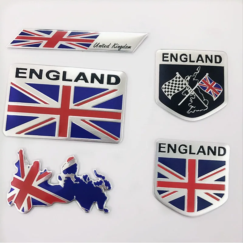 

Metal Stickers England National Flag Motorsport Racing For Car Motorbike Fridge Latop Universally Decoration
