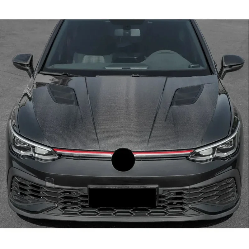 طقم هيكل غطاء المحرك من ألياف الكربون لملحقات السيارة المحدثة لشركة فولكس فاجن 8 GTI Rline Pro #2