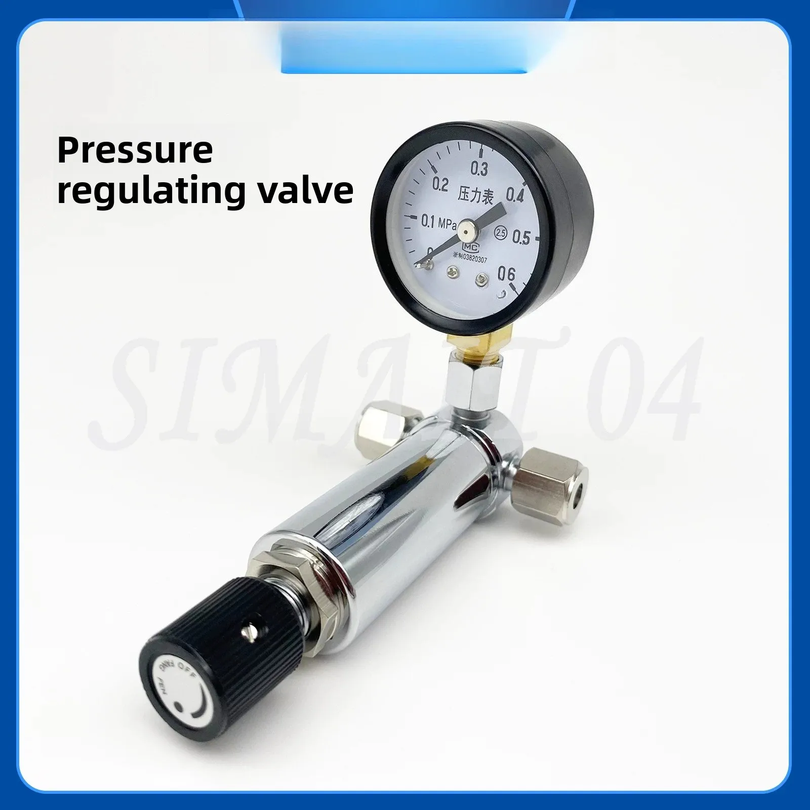 

Regulator Gas pressure reducing regulator for chromatography, precision type connection 3mm 6mm