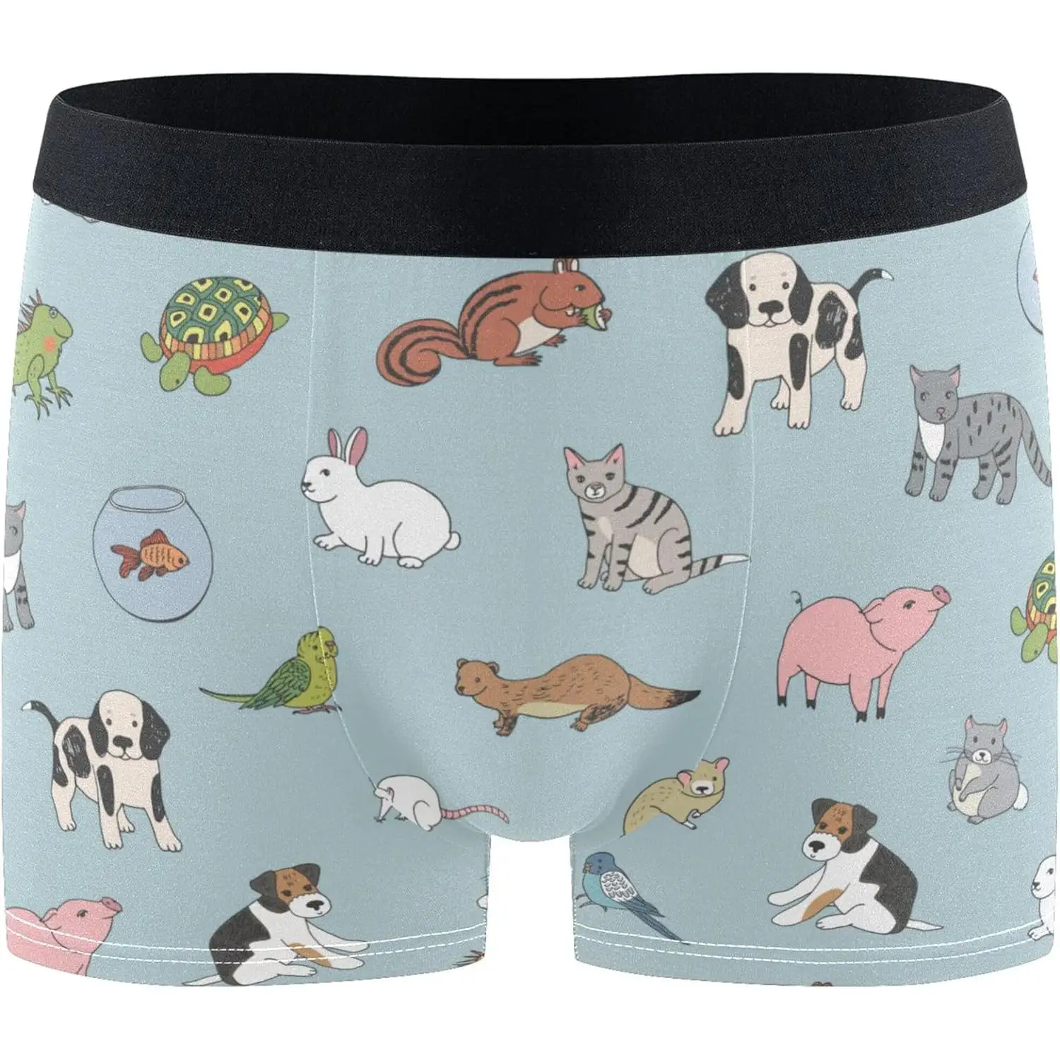 

Мужские трусы-боксеры, забавное мягкое дышащее нижнее белье с эластичным поясом, мужское нижнее белье с влагоотводящей тканью