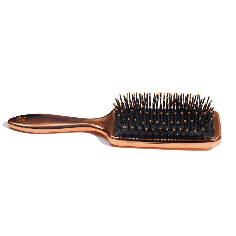 1pcs Electroplated rose gold square hair comb  Air Cushion Combs Women Scalp Massage Comb Hair Brush Hairdressing Tool