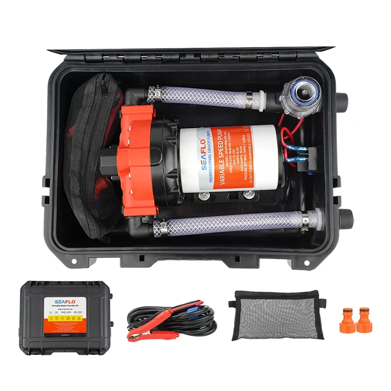 SEAFLO New Arrivals Water Transfer Pump 12V 24V Cleaning Wash Pump Mobile Booster Pump Kit