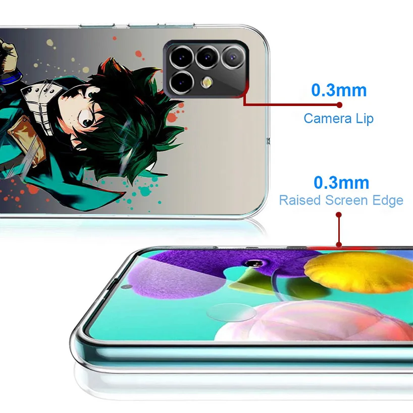 My Hero Izuku Deku Phone Case For Samsung A15 A25 A35 A55 A14 A24 A34 A54 A13 A23 A33 A53 A12 A52 A32 A22 A42 A05S A04S A03S A02