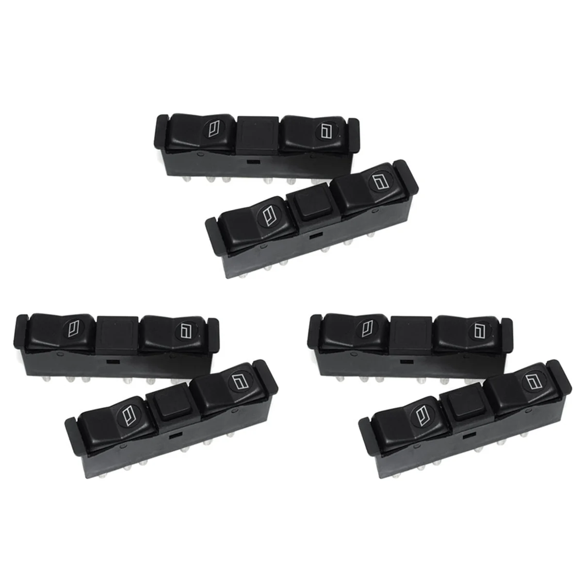 3X Automotive Electric Window Switch Pairing is Suitable for Mercedes-Benz W123 W126 W201 0008208110 0008208210