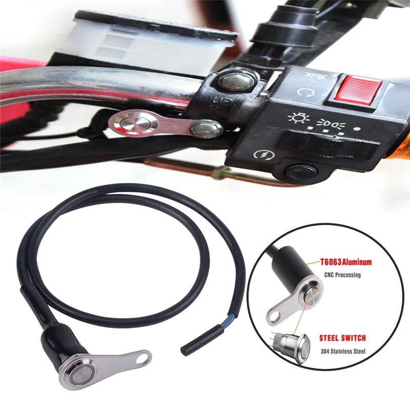 Universal Fit For Any 12v DC Electrical System. 12V Universal Motorcycle Handlebar Reset Switch Button Engine ON-OFF Waterproof