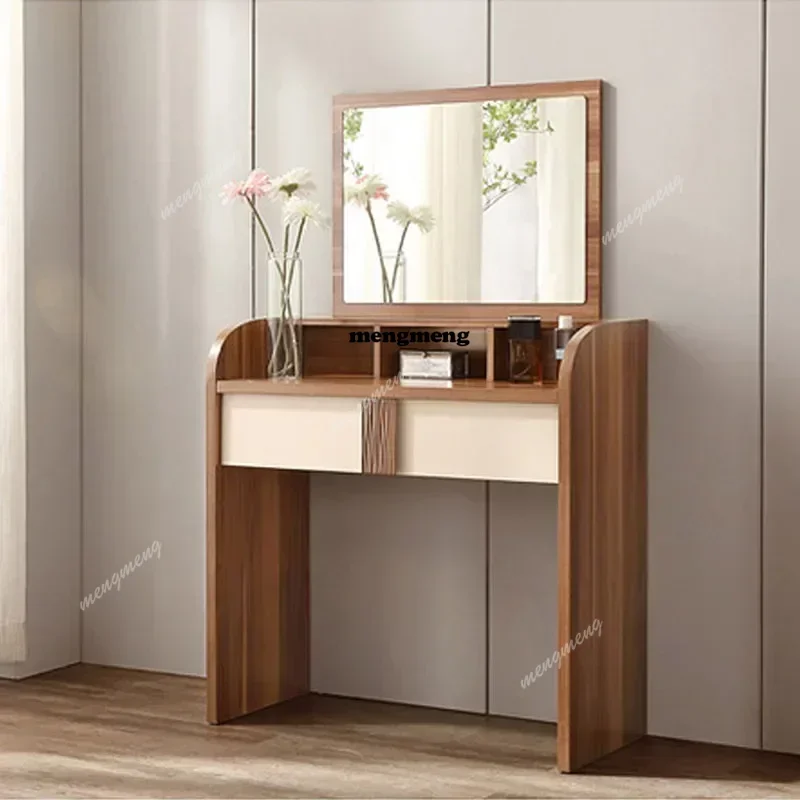 Premium Mirror Comfortable Bedroom Vanity Desk Salon Storage Small Makeup Dressing Table Room Furnitures