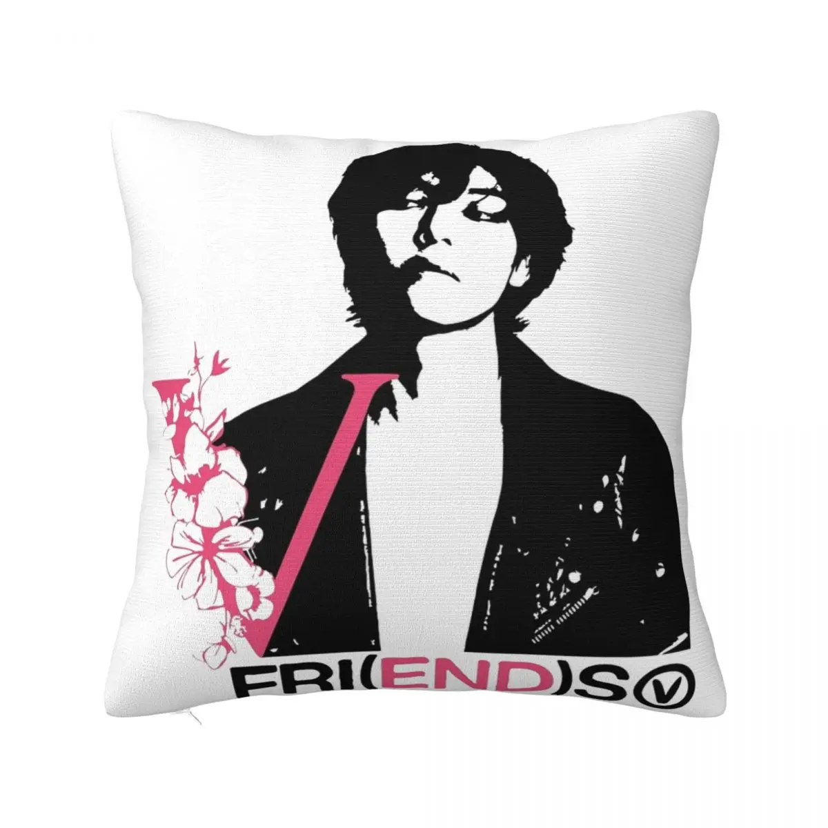 

V Fri(end)s Kpop Pillowcases Printed Cushion Cover Decorative Taehyung Layover Throw Pillow Case Cover Home Multiple Sizes