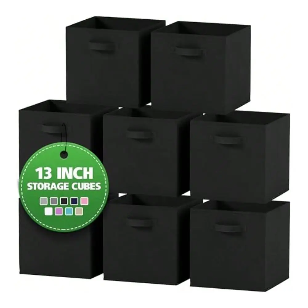 

Storage Cubes For Cube Organizer 8 Pack Heavy Duty Storage Bins 13 Inch Cube Storage Bin Use As A Clothes Storage Box In Closet