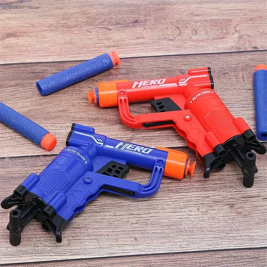 

Newest Mini Soft Bullet Gun Manual Loading Suit for Nerf Bullets Toy Pistol Children Dart Ball Toy Guns Christmas Gift