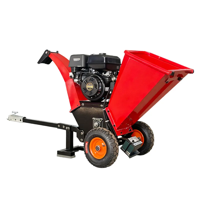 

2025 Portable tree chipper - Home use - Orchard tree branches and wood shredder - Small tree chipping machine