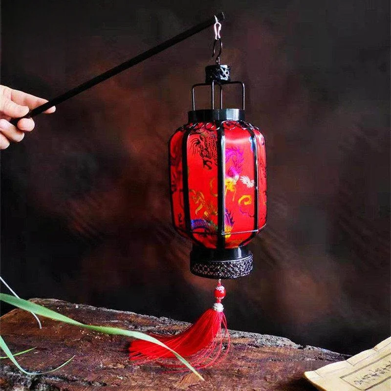 

Портативный светильник из кованого железа в старинном стиле, светящаяся лампа-фонарь для фотосъемки, цветочный фонарь для новогодних праздников