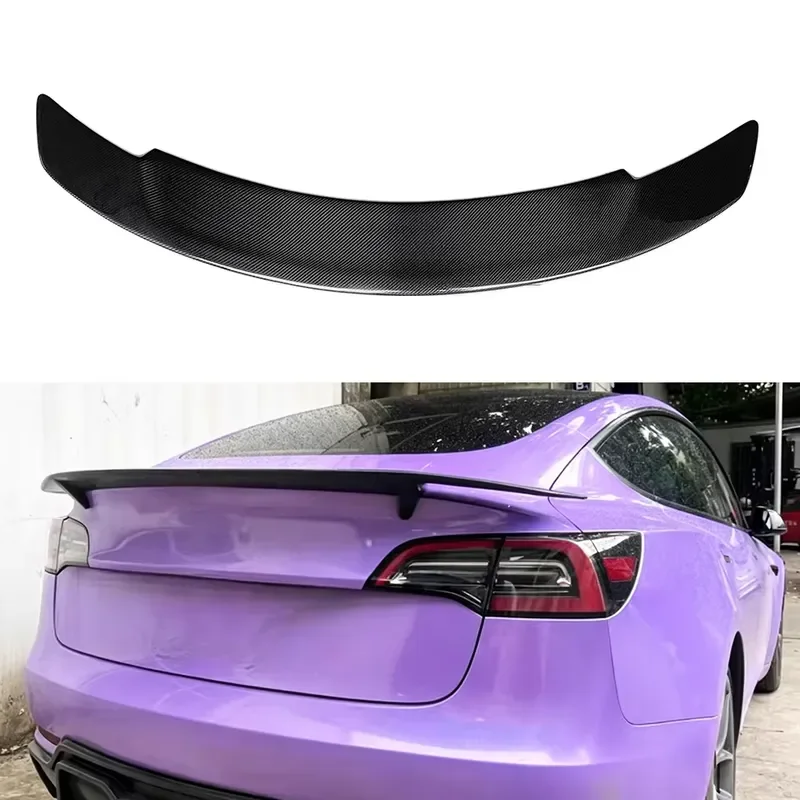 High Quality Carbon Fiber Type R Rear Spoiler Duck Tail for Tesla Model 3