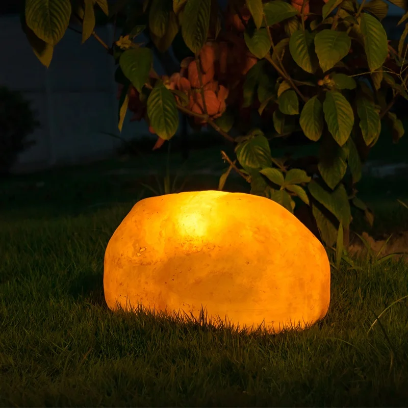 Direct Outdoor Waterproof IP65 Garden Street Decoration LED Pattern Luminous Stone Lamp AC Fast Delivery