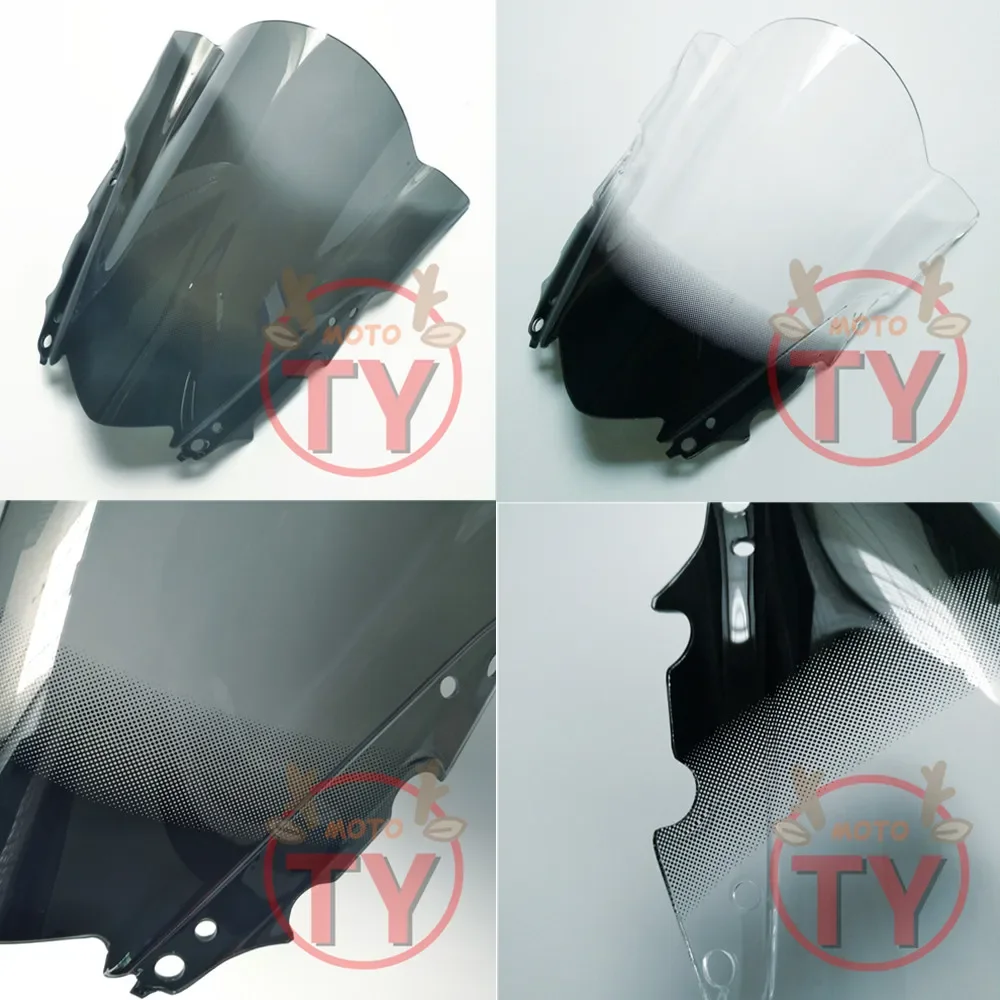 Motorcycle For Yamaha YZF R3 R25 2017 2018 2015 2016 2014 Windshield Bubble Windscreen Smoke Black Clear Acrylic Wind Deflectore
