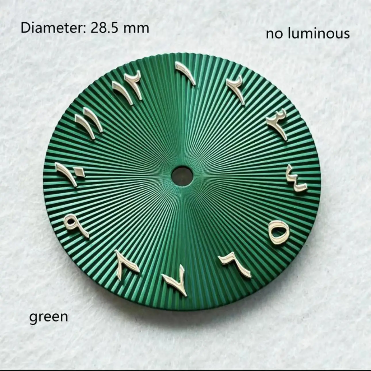 28.5mm green Blue Sterile dial nh36 Aseptic dial Non Luminous Arabic no Logo Dial NH35 Numeral Automatic Mechanical Movement